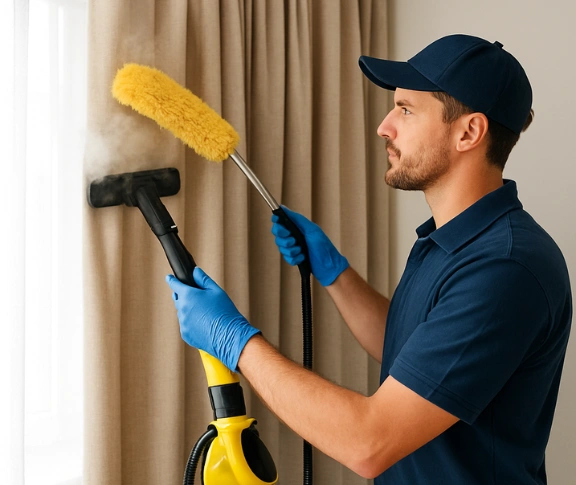 Trusted blind cleaning technician Matty Curtain Cleaning len-waters-estate-nsw QLD