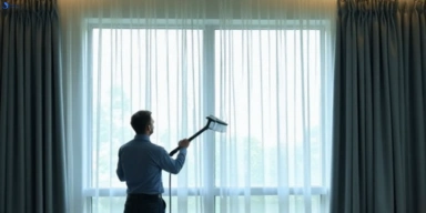 Commercial curtain stain removal service len-waters-estate-nsw hotels offices restaurants