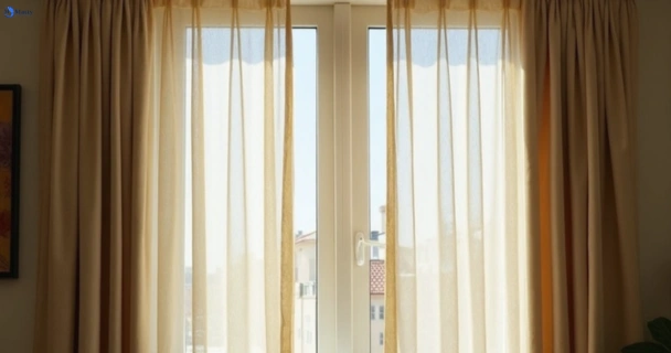 Dusty and dull curtains in len-waters-estate-nsw before steam cleaning